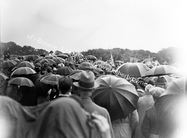 FR RONALD KNOX PREACHING IN RAIN